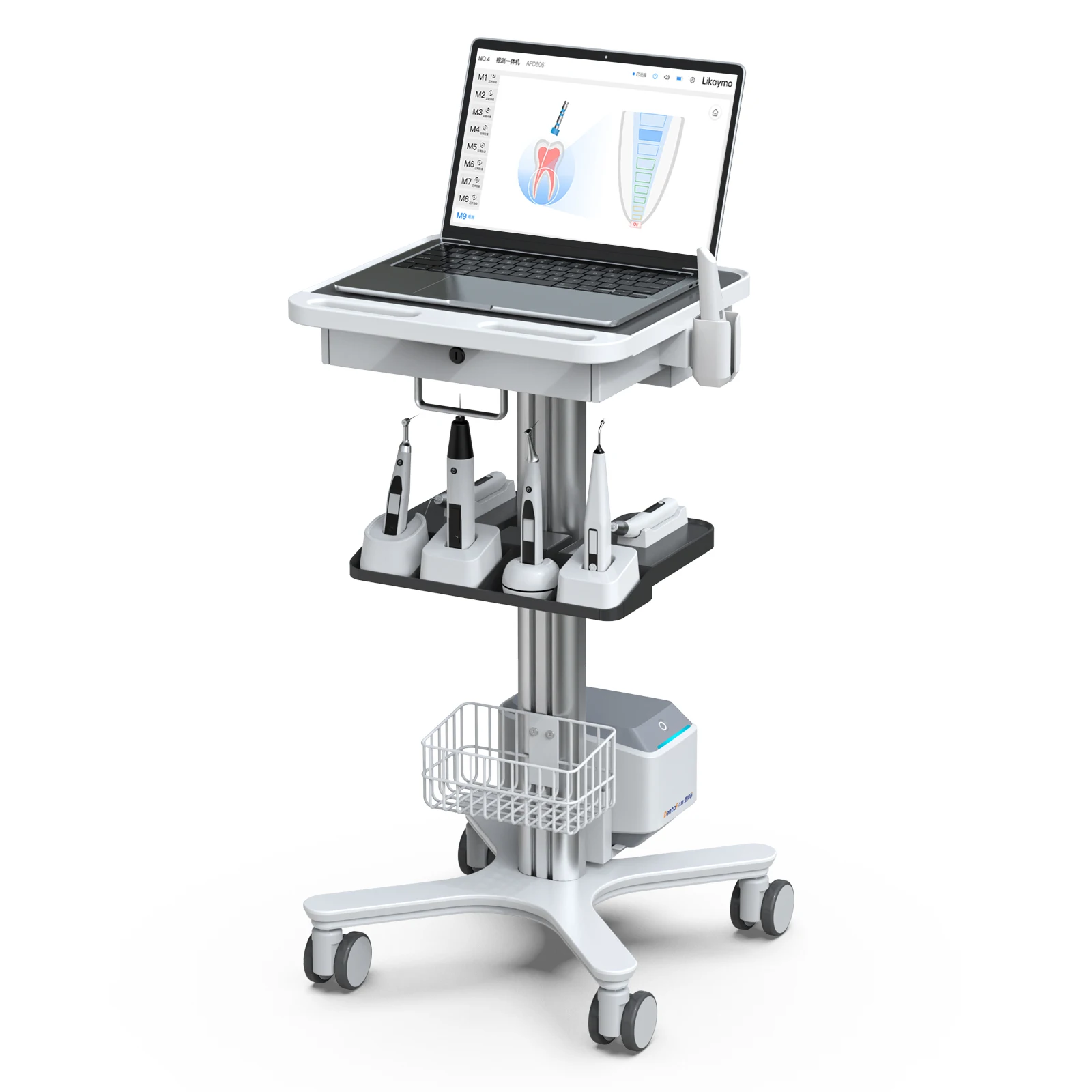 

Medica Trolley with Laptop Pallet and Organizer Holder, Denta Clinic Cart with Wheels for Hospital & Beauty Salon (RC-1)