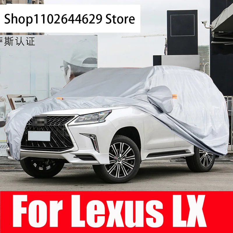 

Full Car Covers Outdoor Protection Snow Cover Sunshade Waterproof Dustproof Oxford Cloth For Lexus LX 470 570 Accessories