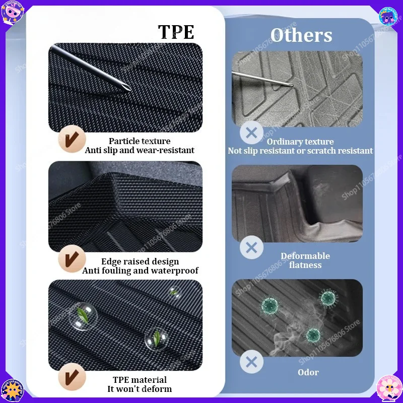 Waterproof TPE Trunk Mat for Geely Preface Xingrui 2025 2026 Custom Fit Cargo Liner Non-Slip Boot Mat Car Interior Accessories