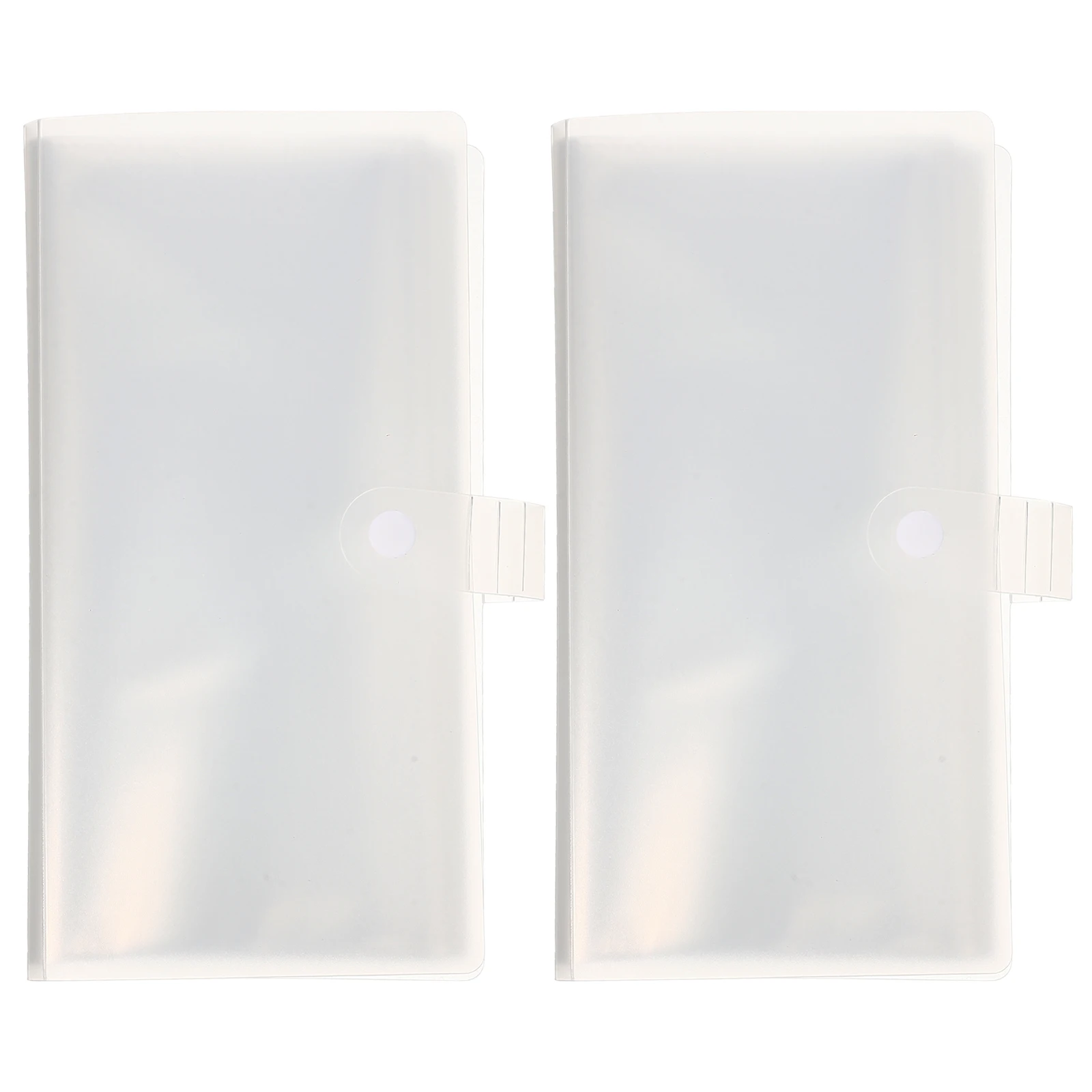 

2 Pcs Air Ticket Storage Booklets Travel Tickets Holder PP Card Albums for Concert Theatre Lovers Postcards Collector