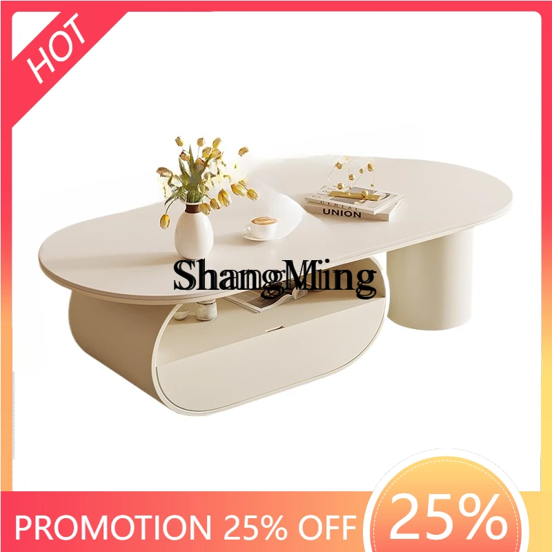 

CL modern simple living room storage coffee table small apartment rock slab tea table