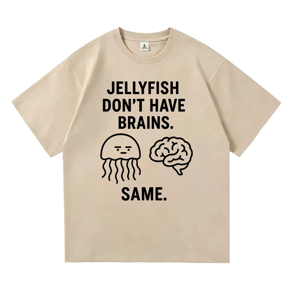 Nature Fact Jellyfish T Shirt Fashion Funny Ocean Animal Women/men Clothing 100% Cotton Graphic T Shirts Clothes for Days Gifts