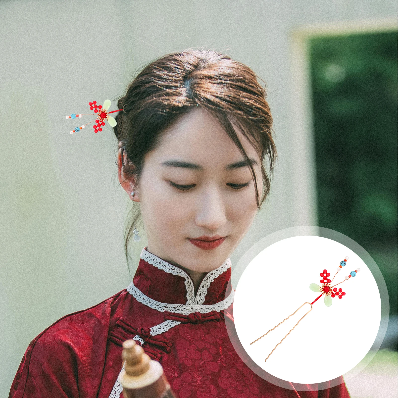 

Vintage Butterfly Hairpin Ancient Chinese Traditional Fork Delicate Metal Pins For Women Hanfu Costume Decorative Hairpin