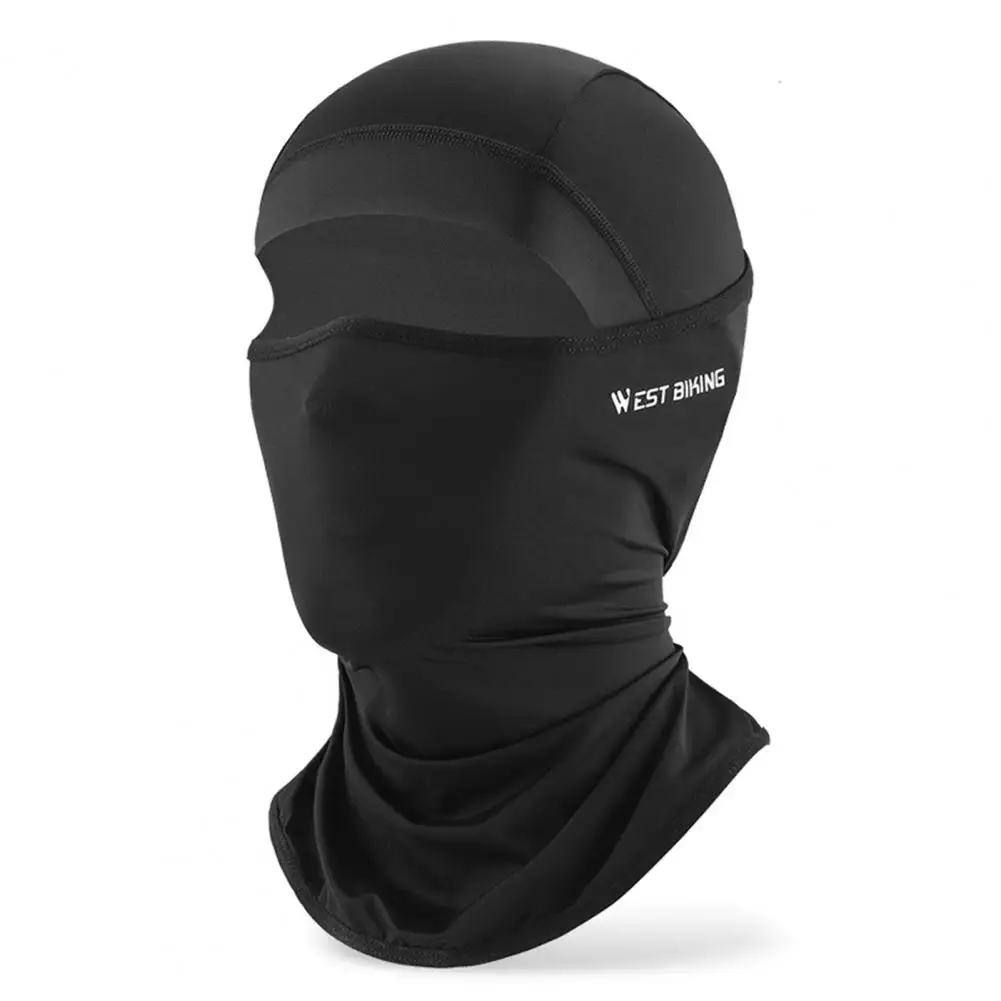 Summer Motorcycle Balaclava Breathable UV-Resistant Stretchy Ice Silk Bicycle Hat Helmet Liner Full Face Sun Protection