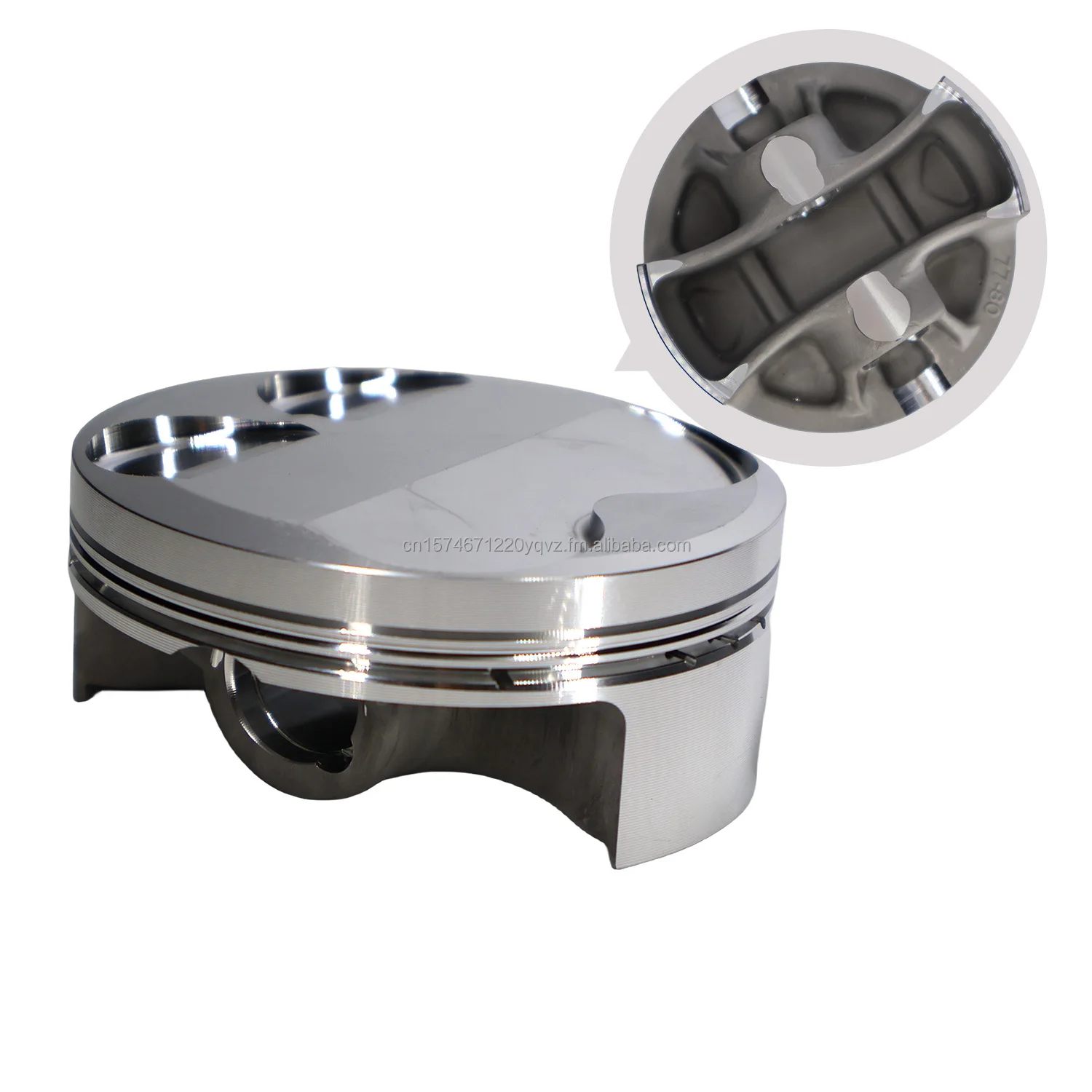 Picture 3: Motorcycle 77mm Cylinder Kit 11005-0644 Fit for Kawasaki KXF250 2009-2016 Including Cylinder Block Piston Pin Circlip Gaskets