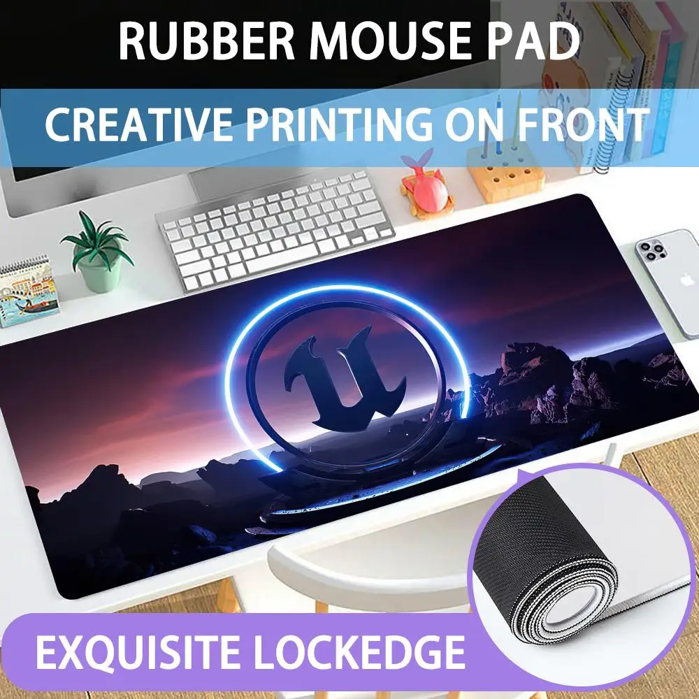 

Mouse Pad Large rubber mouse pad with lock edge computer gamer HD Unreal Engine printing desk pad keyboard pad