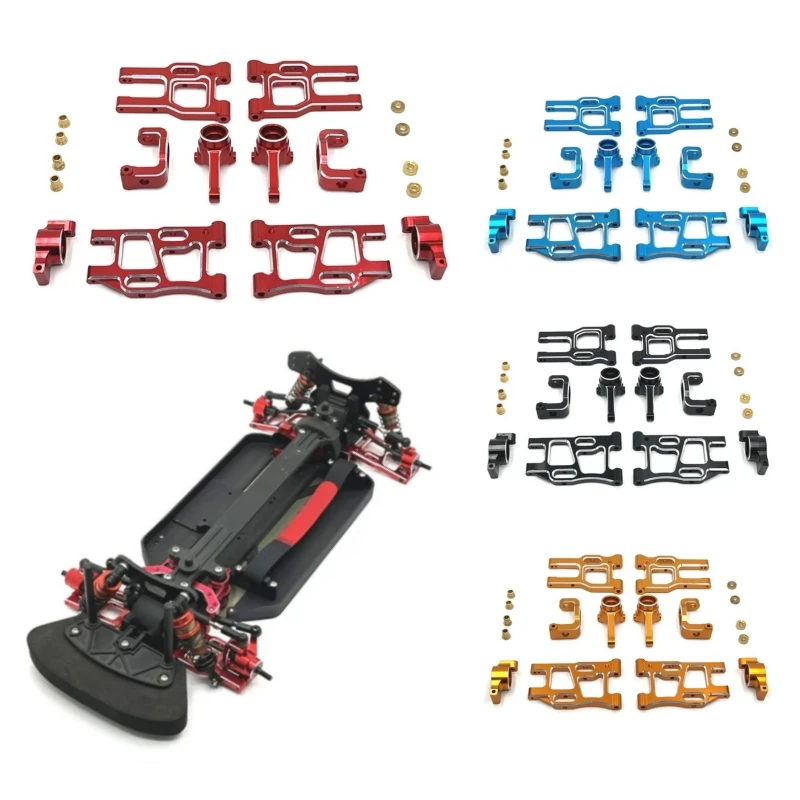 

Metal Upgrade Modified Kit Steering Cup Swing Arm C-type Base For LC RACING 1/10 PTG-2 PTG-2R Remote Control Car Parts