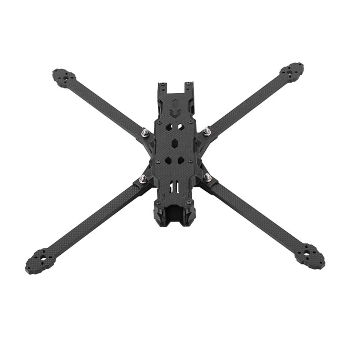 CCDD X10 10 นิ้วคาร์บอนไฟเบอร์กรอบ Traverser Kit 440mm ฐานล้อพร้อมแผงด้านข้าง FPV Drone บวก X-Row Racks