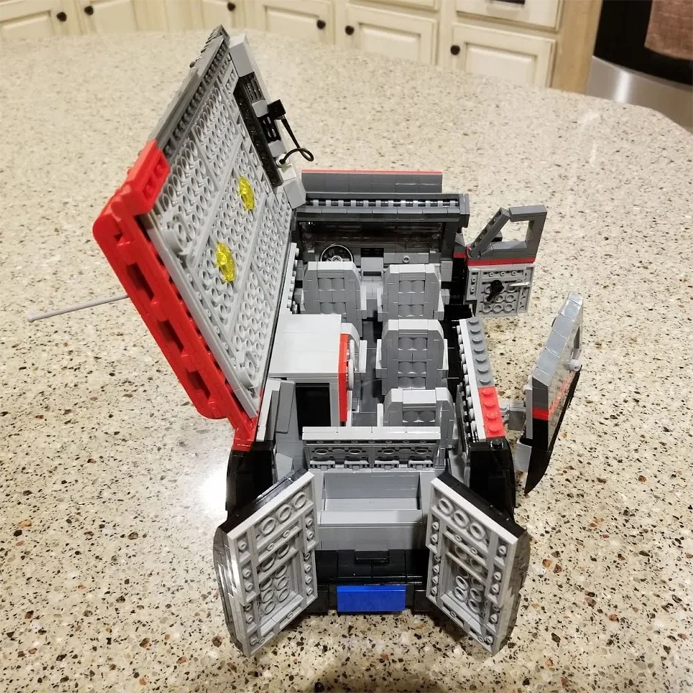 MOC مركبة هندسية حضرية Speed Champion نموذج سيارة كلاسيكية سباق لعبة أطفال هدية تكنولوجيا اللبنات #4