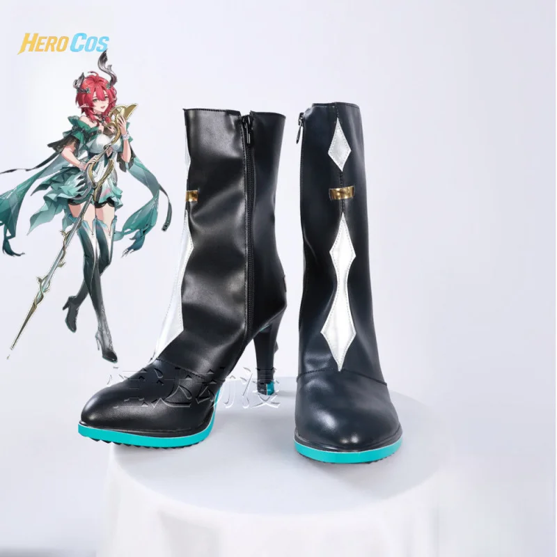 

Wuthering Waves Ciaccona Cosplay Shoes Anime PU Leather Halloween Carnival Boots Cosplay Prop for Men Women HERO Cos