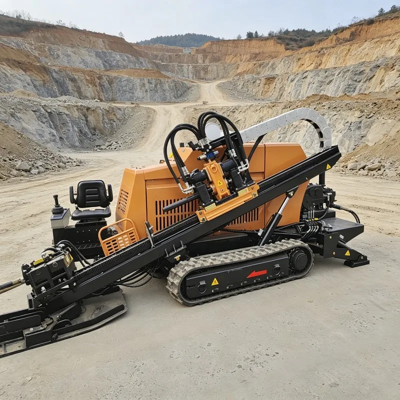 Reliable  HDD Trench-less Horizontal Directional Boring Rig for Telecommunication Tower Conduit Work Customized