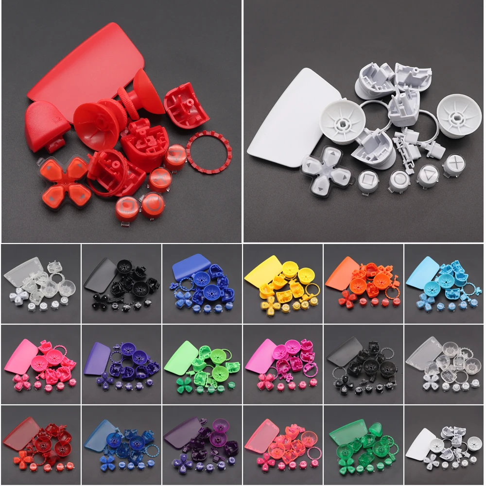 1 مجموعة ل PS5V3 3.0 تحكم L1 R1 L2 R2 استبدال عصا التحكم مجموعة غطاء PS5-BDM 030 واضح اللون زر PS5 V3.0 مجموعة صغيرة