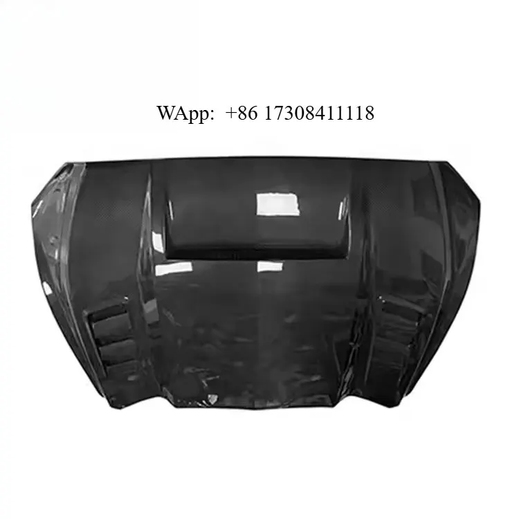 

New Carbon Fiber Hood for Mustang 2015-2016 Regular Style with UV Protection Screw-On Installation Includes Screws