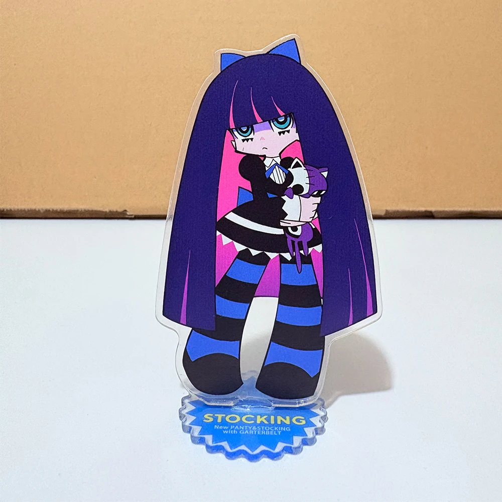 أنيمي اللباس الداخلي والتخزين مع Garterbelt الشكل الاكريليك حامل حلية لطيف سطح المكتب نموذج الديكور تأثيري الدعائم المشجعين هدية 10 سنتيمتر
