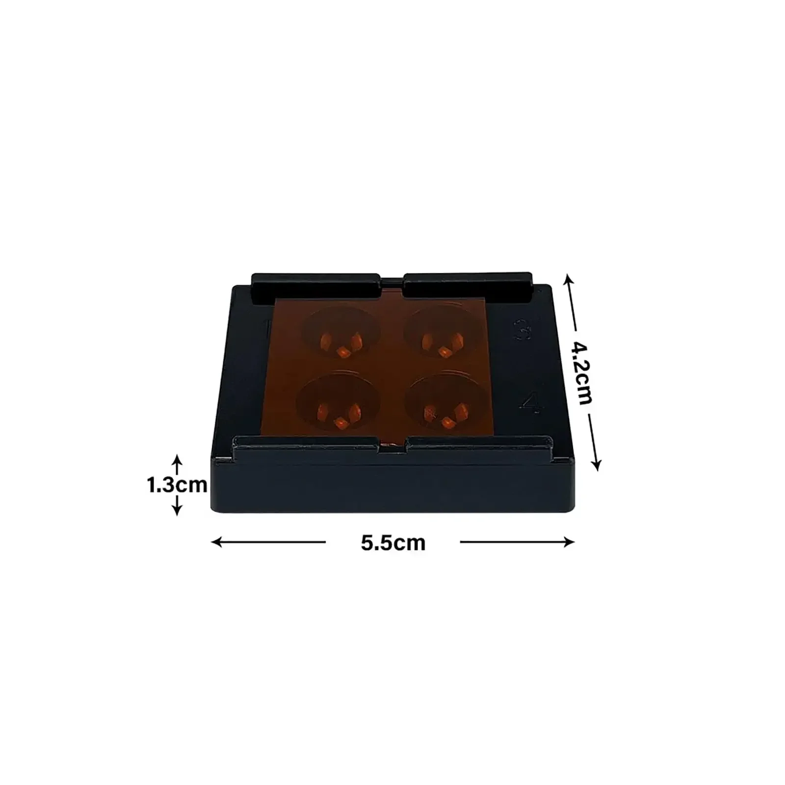 Dental Veneer Storage Box Teeth Patch Shading Light Storage Case Denture Retainer Molar Boxes 4 Holes/8 Holes