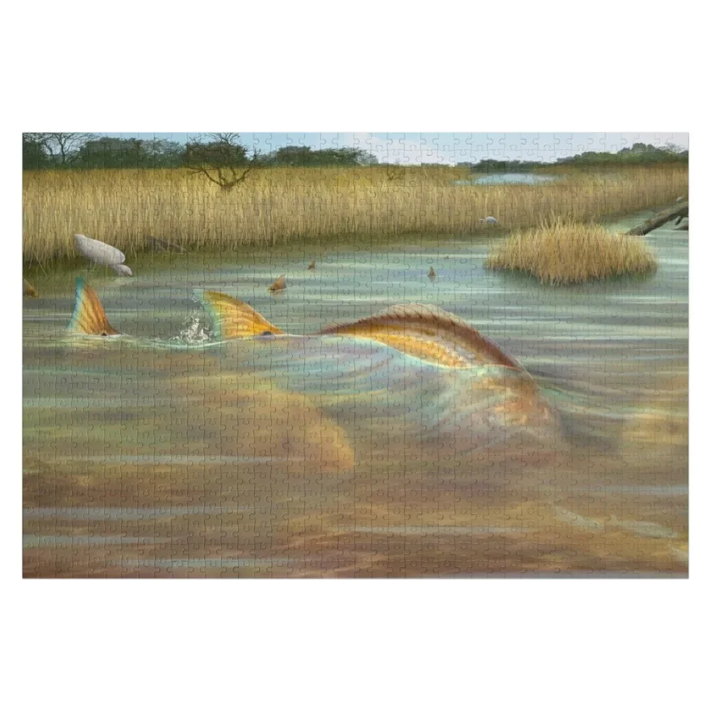 

Redfish in the salt marsh Jigsaw Puzzle Children Novel Toys For Children 2022 Christmas Toys Jigsaw Pieces Adults Puzzle