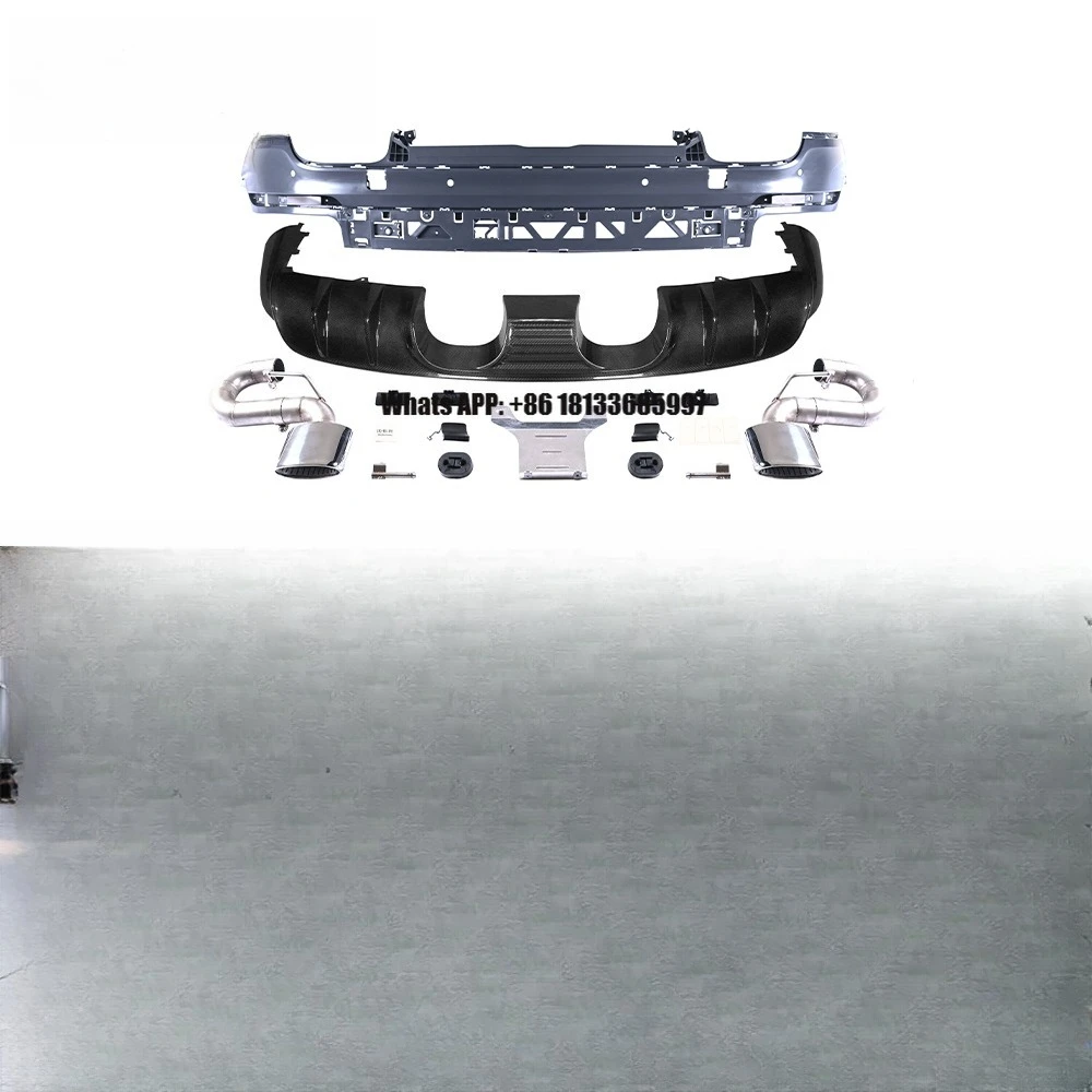 

Factory Wholesale High Quality Carbon Fiber GT Style Rear Lip with Exhaust Tips Fit for Porsche Cayenne 9Y0.1 2018-2023