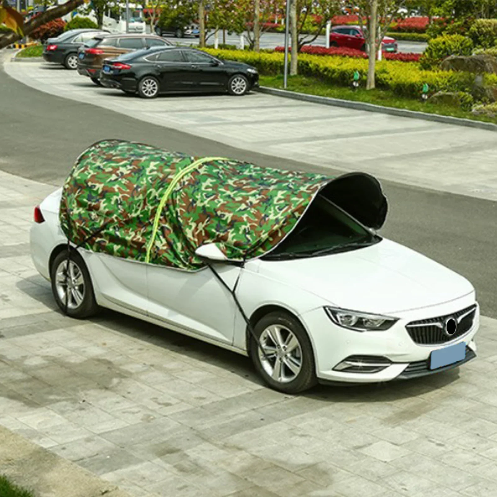 Car Sunshade Portable Removable Folding Carport Car Anti-UV Tent Sunshade Car Protective Umbrella Sun Protection Car Roof Canopy