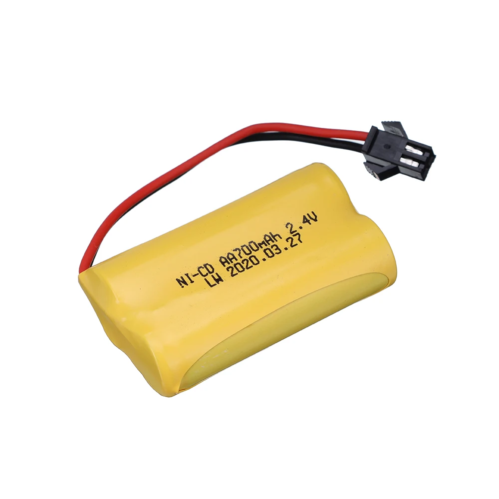 NICD Battery 700MAH 2.4V/ 3.6V/ 4.8V/ 6V/ 7.2V battery for RC Toys Cars Trucks Tank Replaceable NI-CD Battery with SM plug