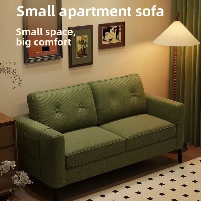 Small Apartment Rental Apartment Sofa Clothing Store Household Living Room Single Double Three-person Simple Office Small Sofa
