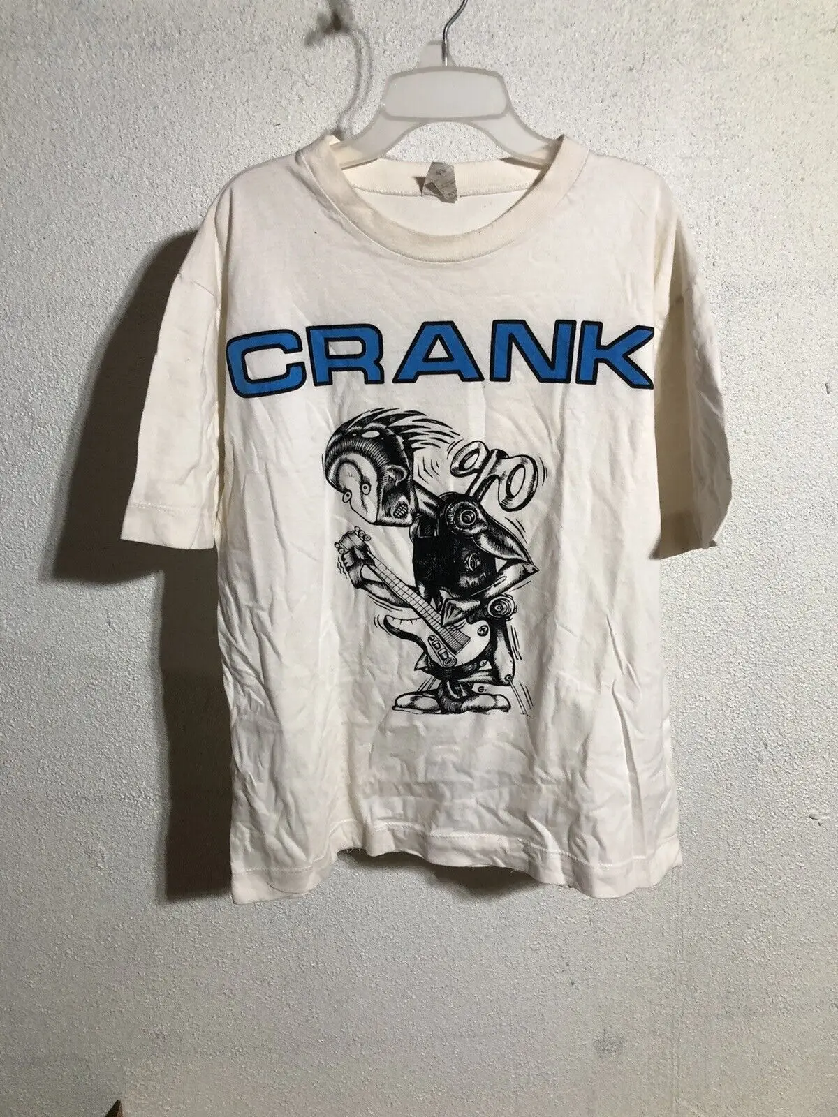 Vintage 1995 Crank Cranked Punk Band T Shirt L No Deal Records Hard-Ons Bodyjar