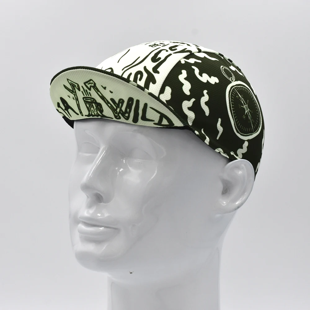 Classic Green Print Cycling Caps Bicycle Cap For Men And Women Breathable UV proof Riding Hat Unisex