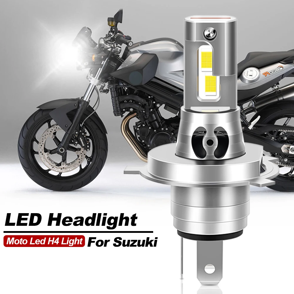 1PC H4 Canbus Bulbs For Suzuki SV650 Motorcycle H4 H1S 9003 LED Headlight Hi/Lo Bulbs 30000LM 6500K White 1:1 Design