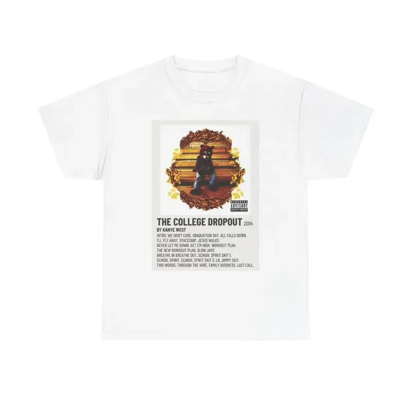Kanye College Dropout T Shirt Retro Album Heavy Cotton