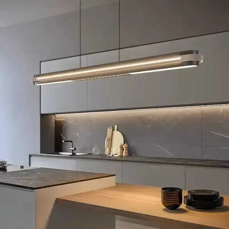 Modern Minimalist Pendant Light Eye Protection Restaurant LED Pendant Light Nordic Strip Design Bar Desk Lamp