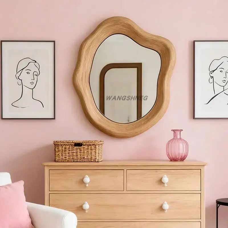 

Необычное дизайнерское зеркало для стены: современное, роскошное, настенное, для ванной, спальни, для девочек и мужчин, зеркало для макияжа, декор для гостиной