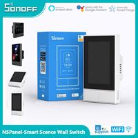 SONOFF NS Panel Smart Scene Wall Switch EU/ US Wifi Smart Thermostat Display Panel Control Works With Alexa Google Home