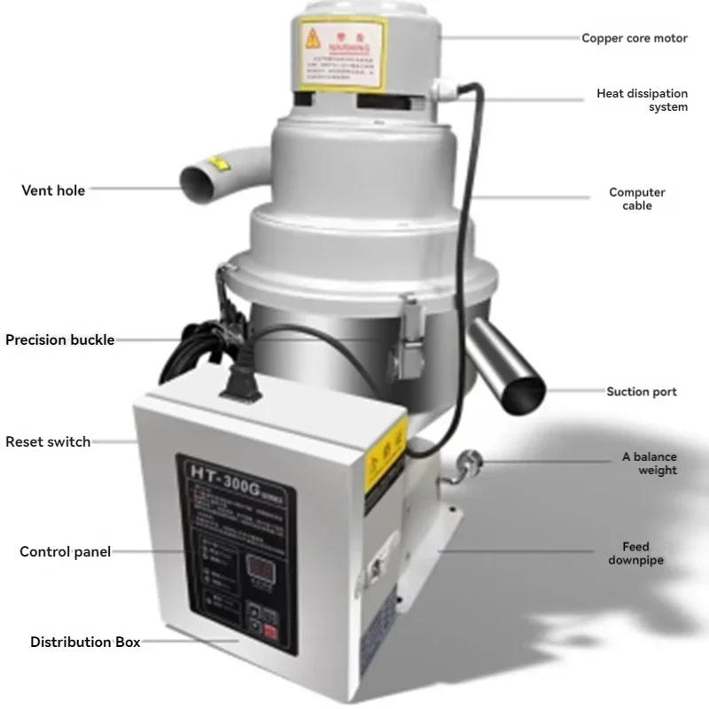 Suction Machine Feeding Machine Fully Automatic Vacuum Plastic Granule Rapeseed Oil Press Grain Suction Machine Elevator