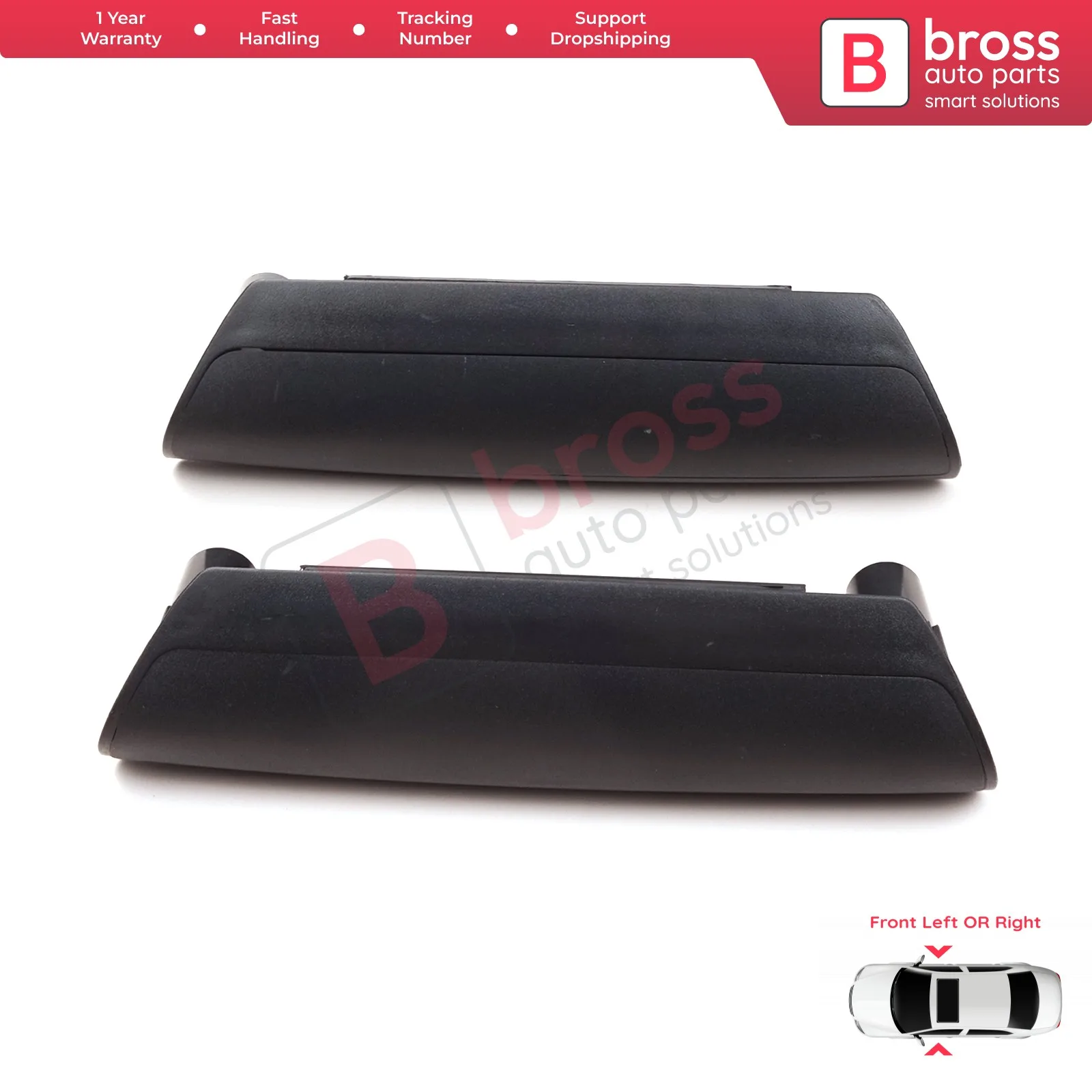 

BDP907-1 2 Pieces Interior Door Handle Grab Front Left or Right 7H0867179B 7H0867180B for VW Volkswagen Transporter T5 2003-2009