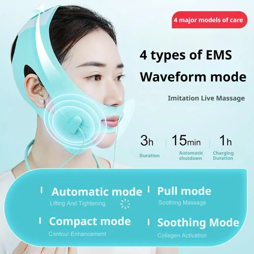 3 في 1 EMS مكركرنت رفع الخامس جهاز الوجه أداة ذكية الجمال نبض تشكيل أداة الوجه تشديد مدلك الجلد X4Z4 #1