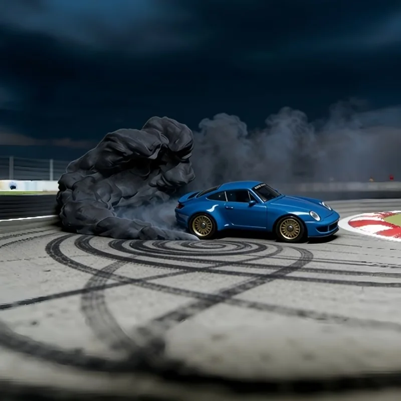Realistischer Auto-Raucheffekt, Mikro-Drift- und Verbrennungsmodell, fortschrittliches Zubehör, Automodellbau, Desktop-Dekoration – Detail 6