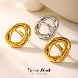 Popular Woman Index Rings Stainless Steel Gold Plated Women Girls Ring Hip Hop Punk Female Luxury Jewelry Accessories