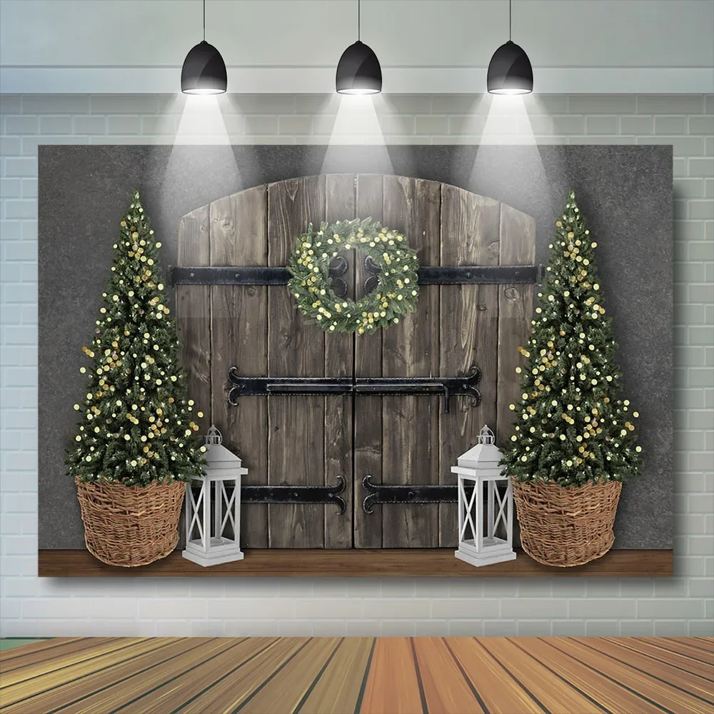 Fondo de Navidad para niños, pancarta de suelo de casa de madera, árboles, chimenea de invierno, decoración, fondo de estudio fotográfico para niños y bebés