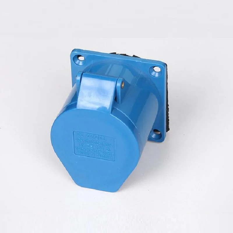 Промышленная Водонепроницаемая штепсельная розетка 32 А 220 В, соединительная промышленная штепсельная розетка