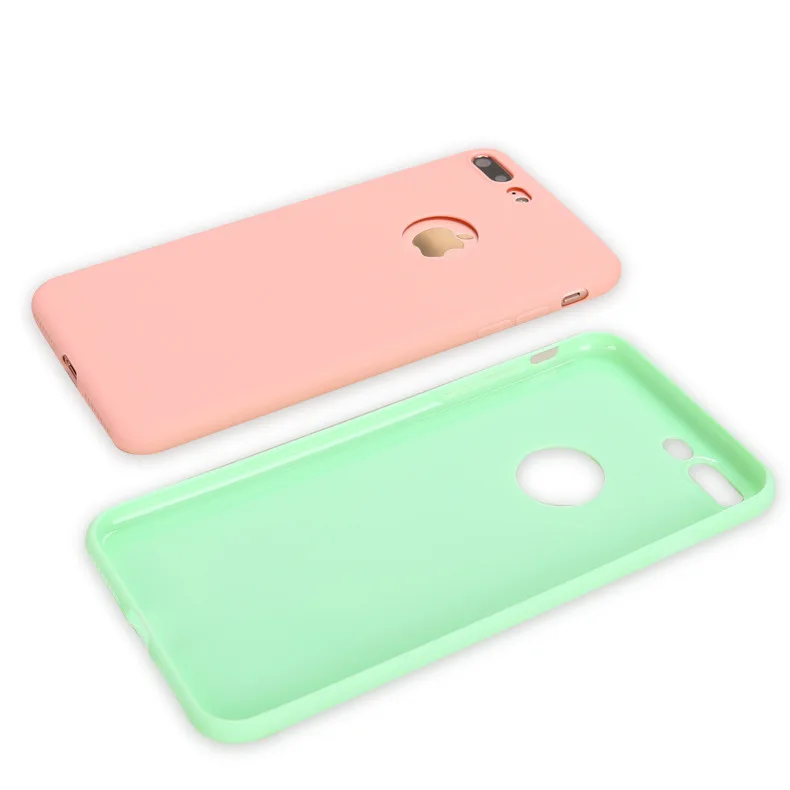 Matte Soft Silicone Candy Pudding Cover For iPhone 6 6S 7 8 Plus X Xr Xs 11 12 Pro Max SE 2020 Flexible Gel Phone Protector case