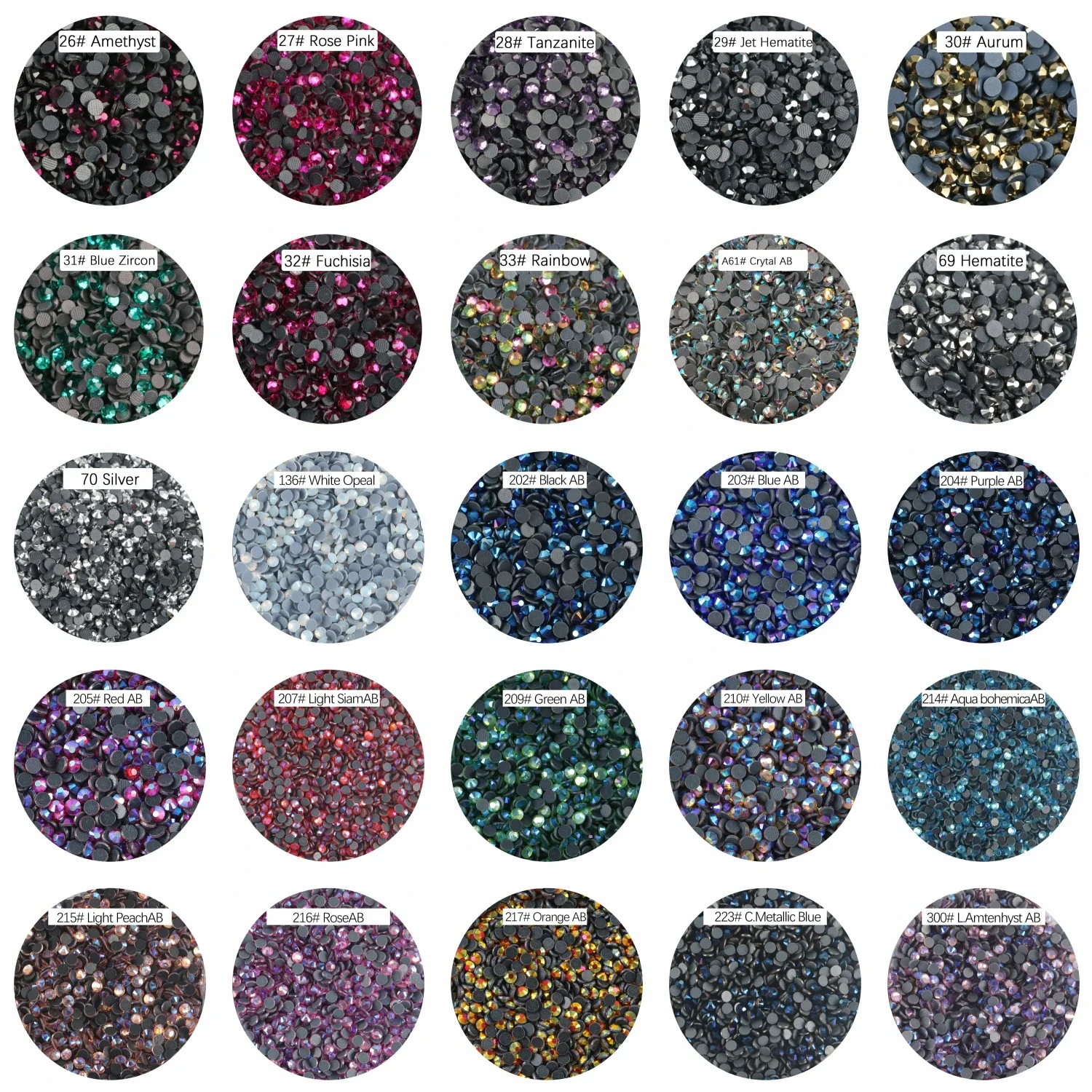 1000 Gross Bulk Wholesale DMC Hotfix Big Pack Rhinestones Crystal AB Rhinestone Glass Glitter Strass Crystals Heat Press Stones