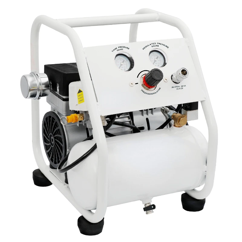 Portable Air Compressor Oil-free Bass Household Small Air Pump Woodworking Frame Air Compressor 220V