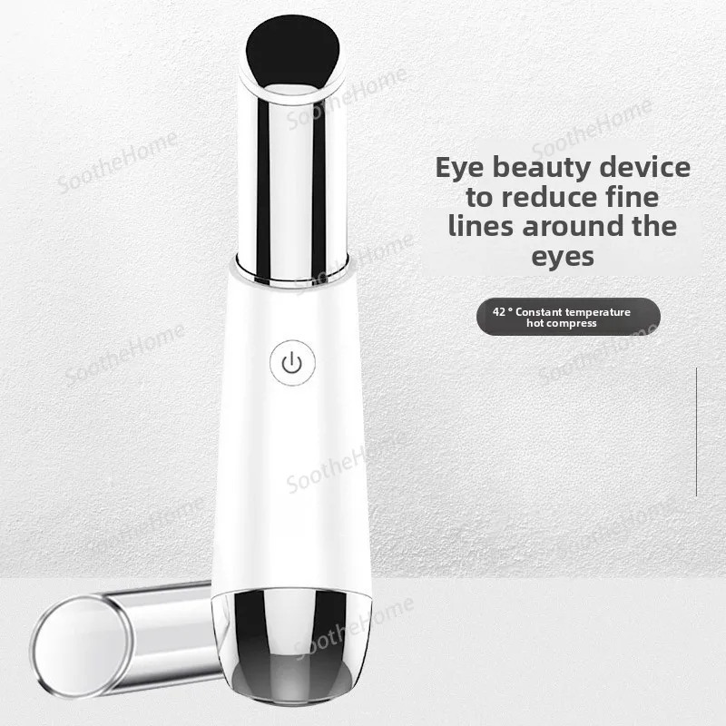 Hot Compress Lip Care Device, Eye Care Pen, Eye Introduction Device, Vibration Massage, Heating and Color Light Eye Care Pen