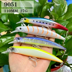 Sinking Fishing Lure SPEARHEAD RYUKI 110mm 27g Minnow Wobbler Lure Plastic Sinking Minnow Bass Pike Pesca Artificial Hard Bait