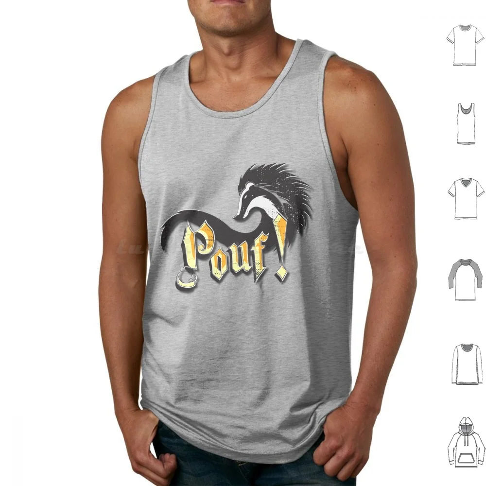 Pouf! Logo Without Patch Tank Tops Vest Sleeveless Kde Pouf Badger Jfinchapproved Puffs