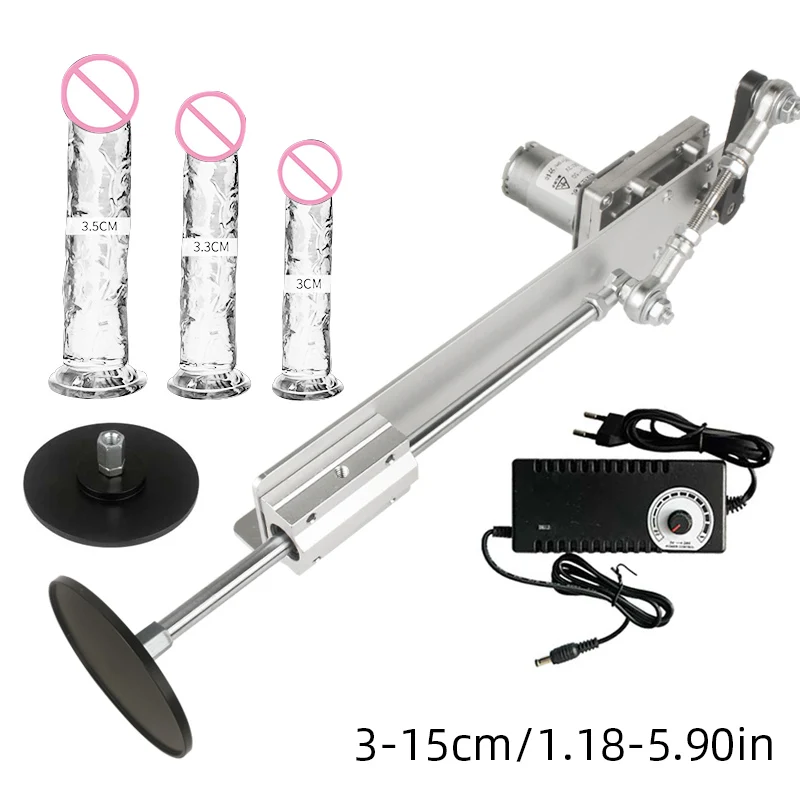 

24V Sex Machine Masturbation Love Machine 3-15CM Stroke Reciprocating Linear Actuator Female with Dildo Suction Cup