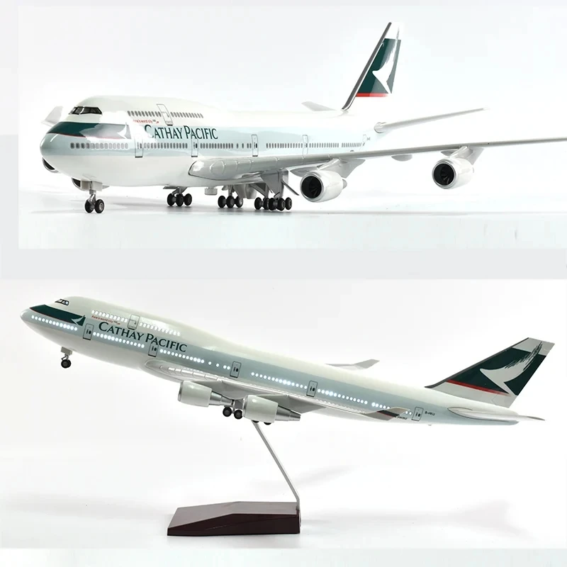 

46cm Cathay Pacific Boeing 747 Plane Model Airplane Model Aircraft Model 1/160 Scale Diecast Resin Airplanes Planes