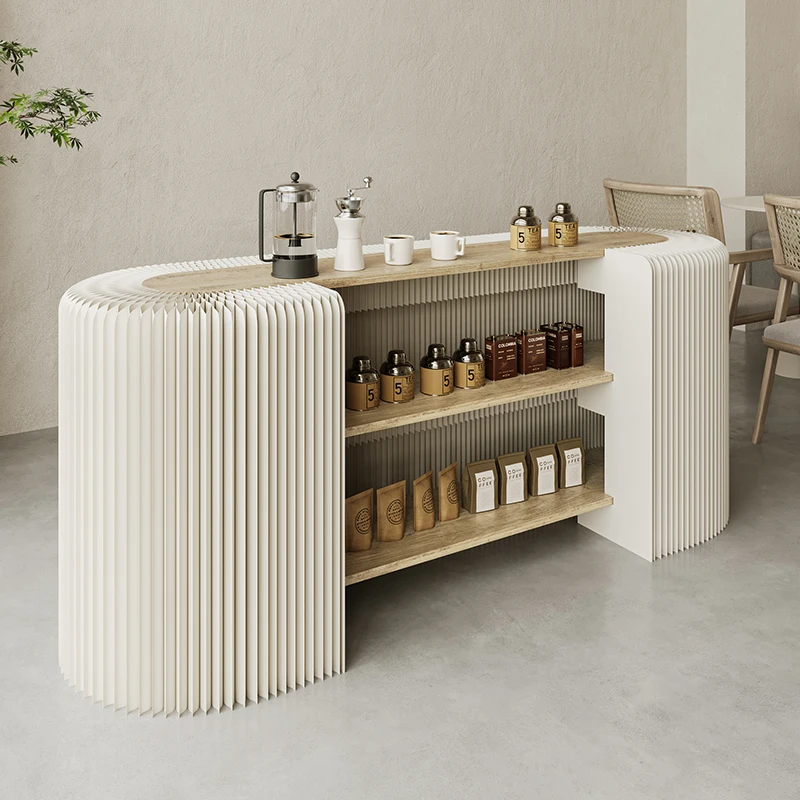 Design Decor Front Desk Reception Counter Checkout U Shape Oval Reception Desks White Modern Mostrador De Tienda Furniture