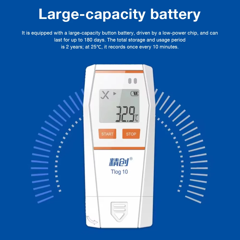Tlog Series USB Repeatable Temperature Recorder LCD Temperature Humidity Data Logger Ultra-low Temp Monitor for Cold-chain Lab