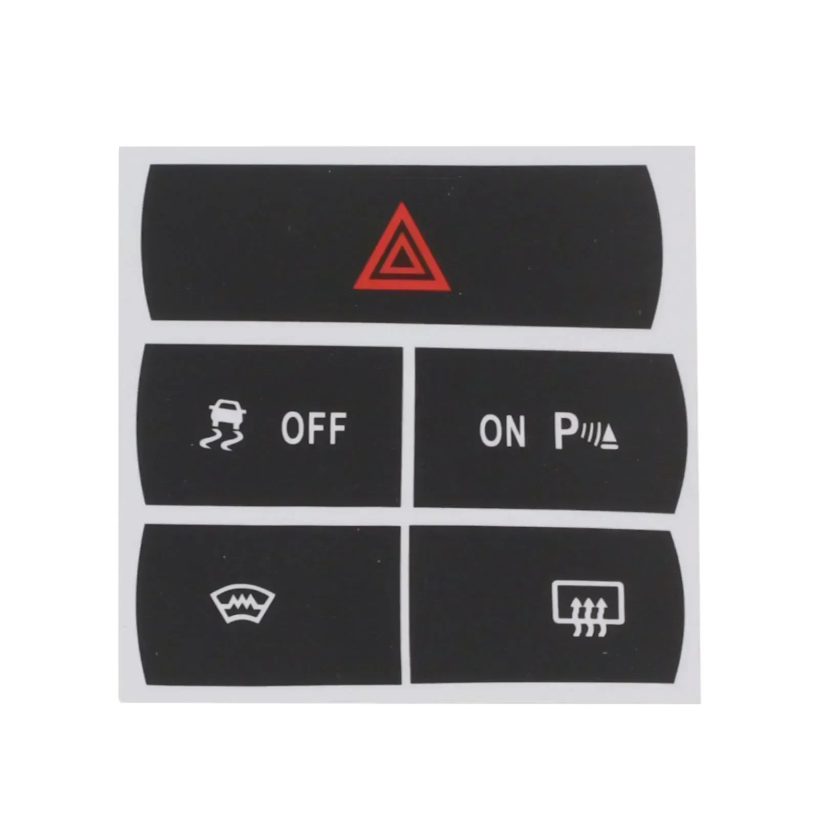 Set Of Stickers To Repair The Hazard Button Defroster And ESP For Ford For S-Max Double Flash Repair Switch Button Sticker