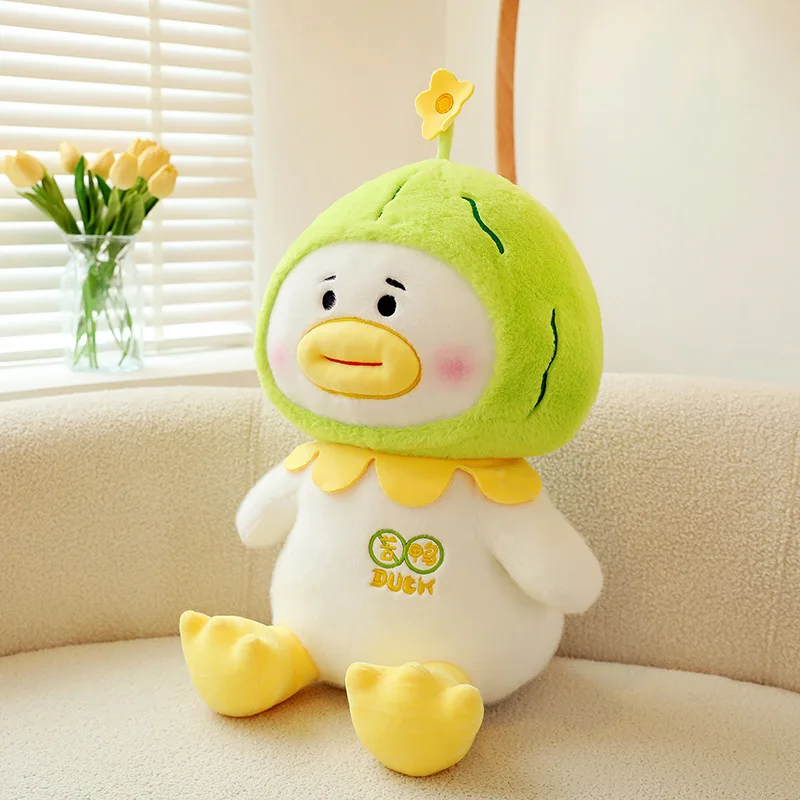 Goose Plush Pumpkin Duck Funny Cartoon Animals Dolls Soft Stuffed Cushion Toys Gifts For Children Sofa Room Pillow Home Decor